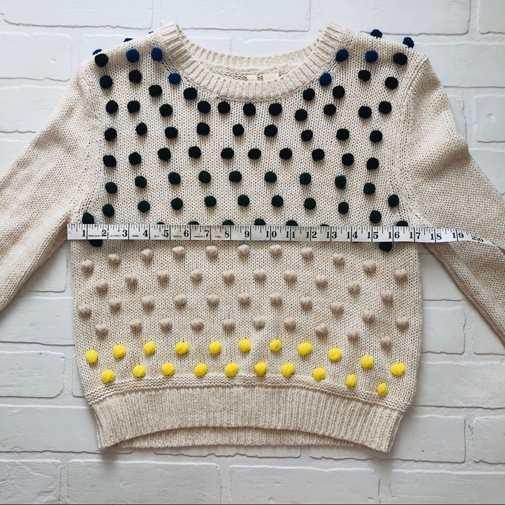 SALE! Anthropologie MOTH Pom Pom Sweater - Picture 4 of 8